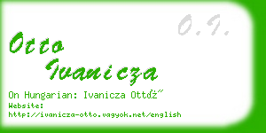 otto ivanicza business card